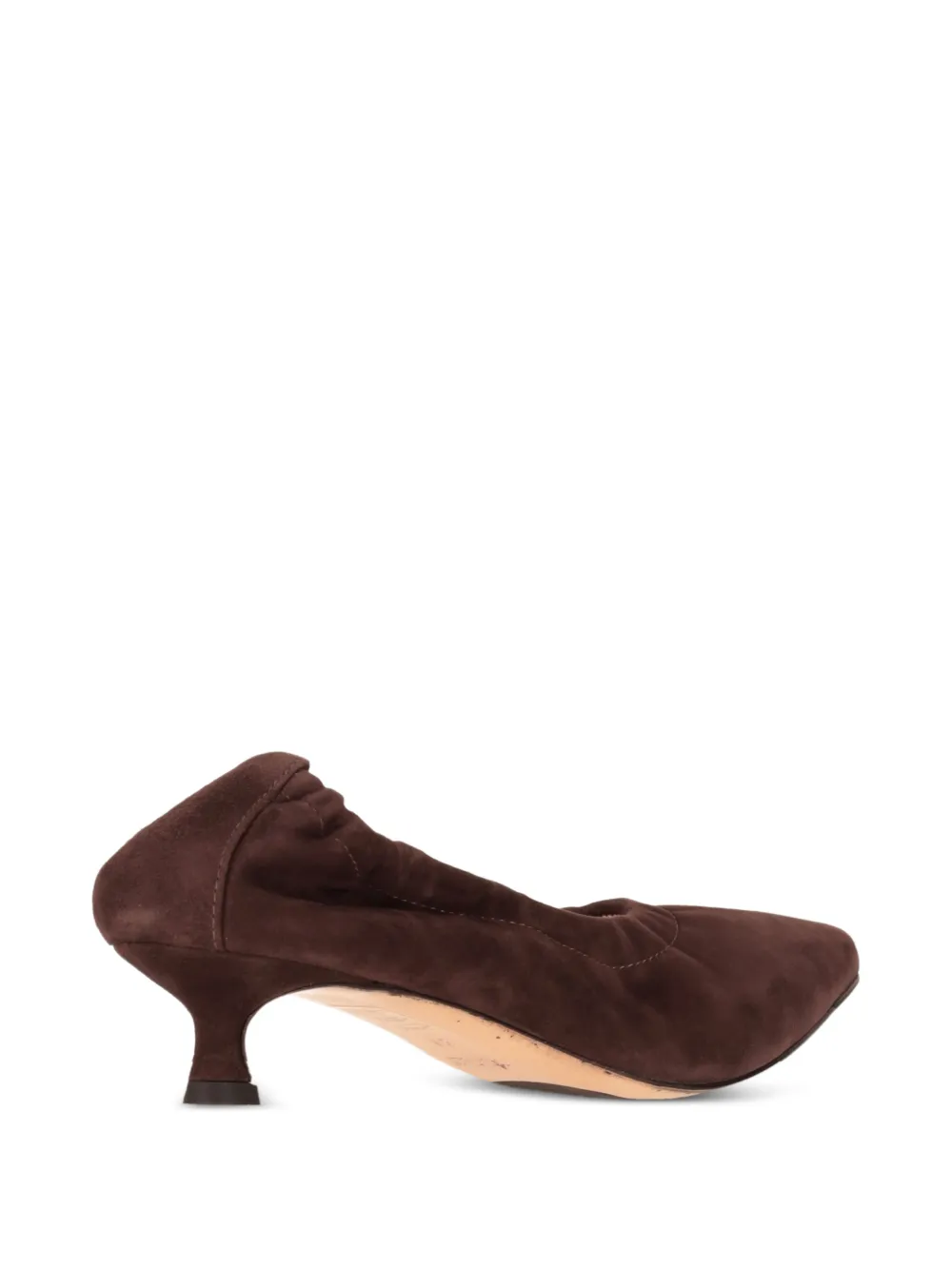 La-Rose elasticated suede pumps Bruin