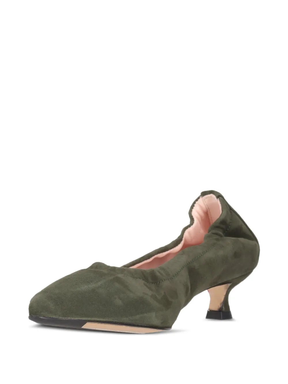 La-Rose elasticated pointed-toe pumps Groen