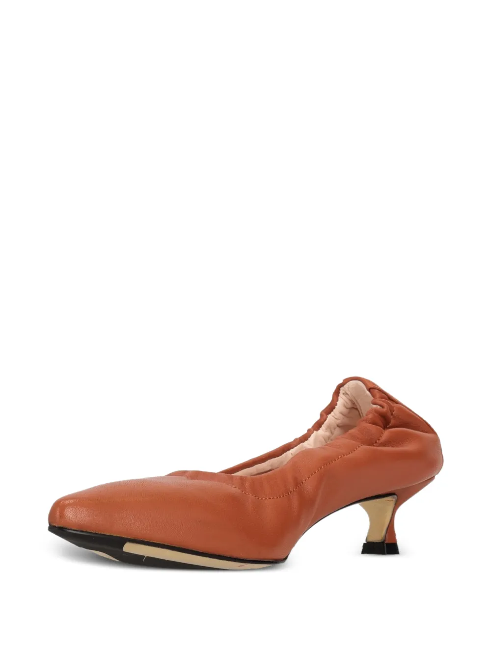 La-Rose elasticated pointed-toe pumps Oranje