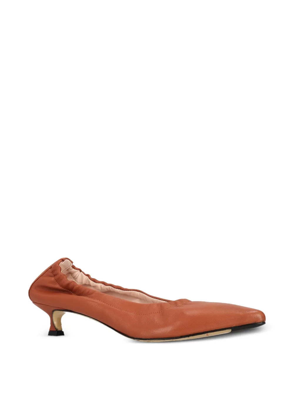 La-Rose elasticated pointed-toe pumps Oranje