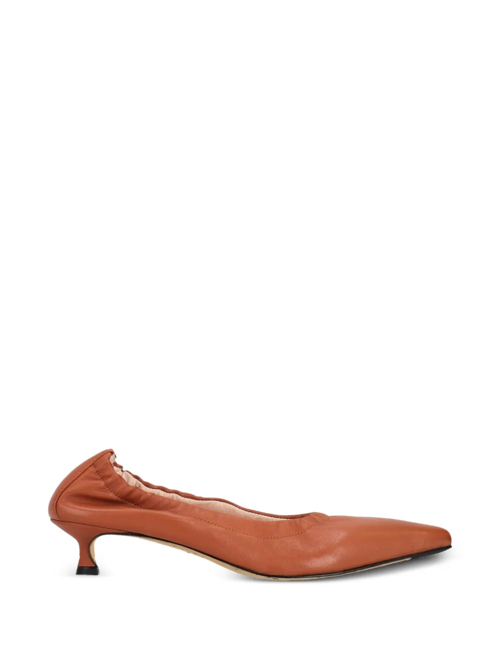 La-Rose elasticated pointed-toe pumps - Arancione