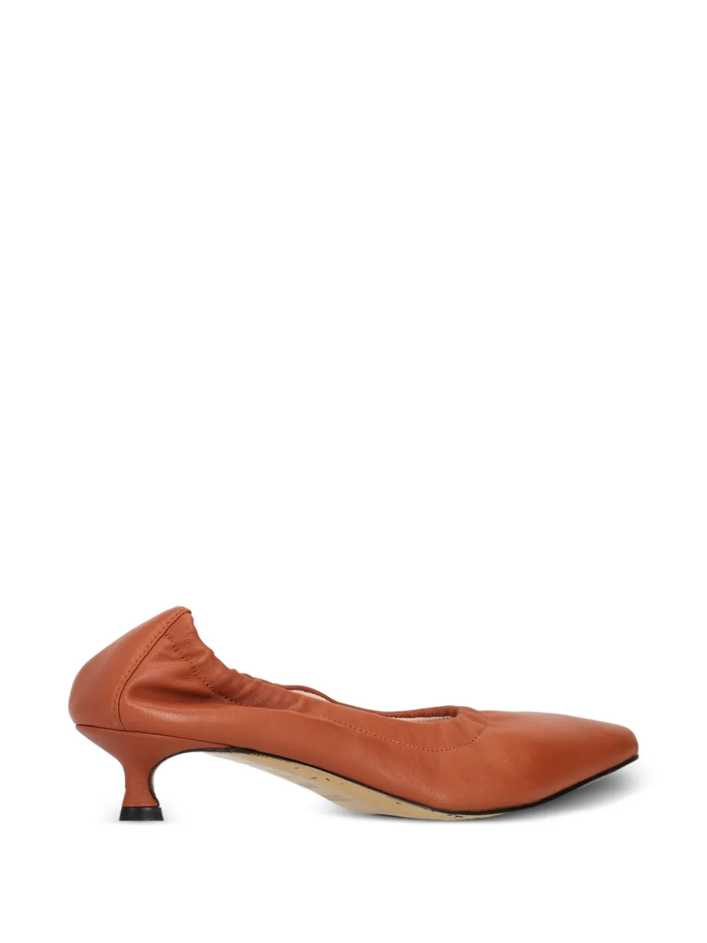 La-Rose elasticated pointed-toe pumps Oranje