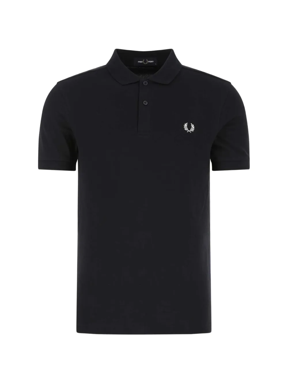 Fred Perry logo-embroidered piqué polo shirt - Blau