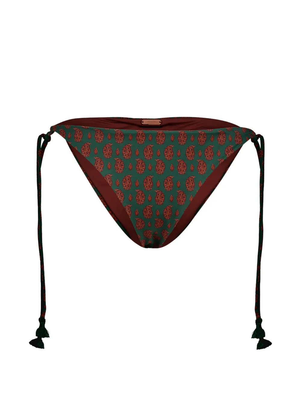 Johanna Ortiz Sagrado paisley-print bikini bottoms - Verde