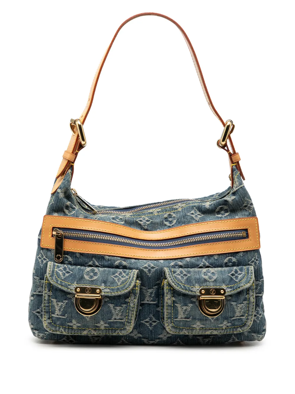 Louis Vuitton Pre-Owned 2006 Monogram Denim Baggy PM shoulder bag - Blue