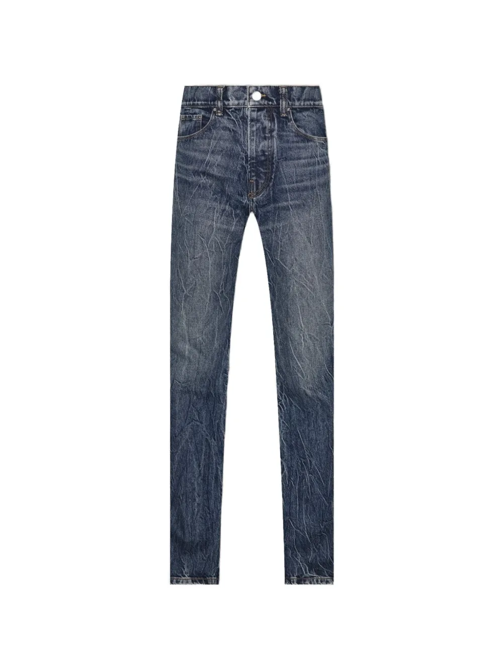 AMIRI Bootleg whiskered-effect jeans - Blu