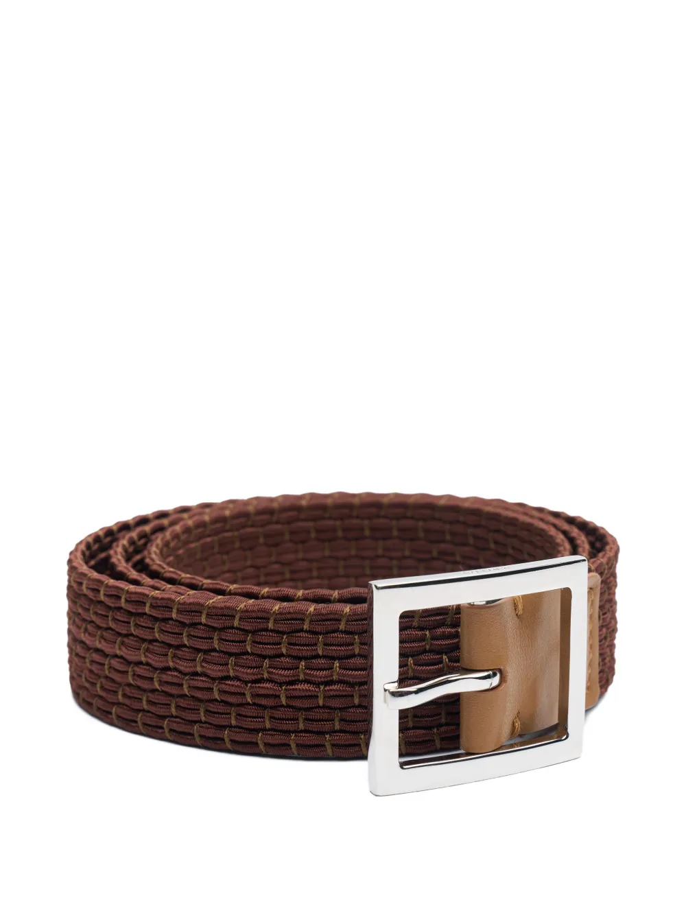 AMIRI Skater gevlochten riem Bruin