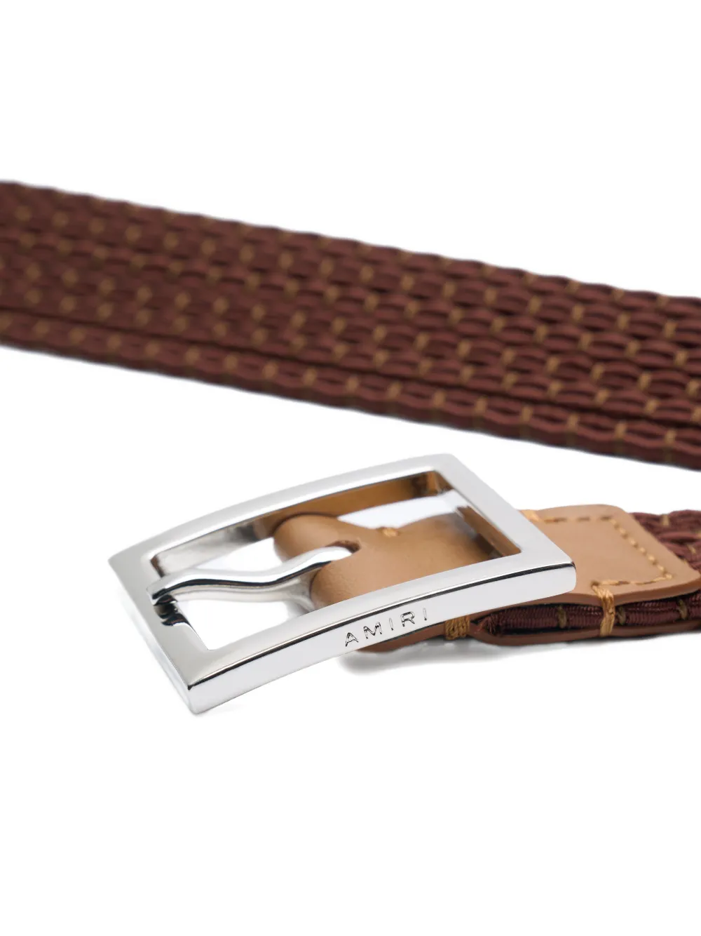 AMIRI Skater gevlochten riem Bruin