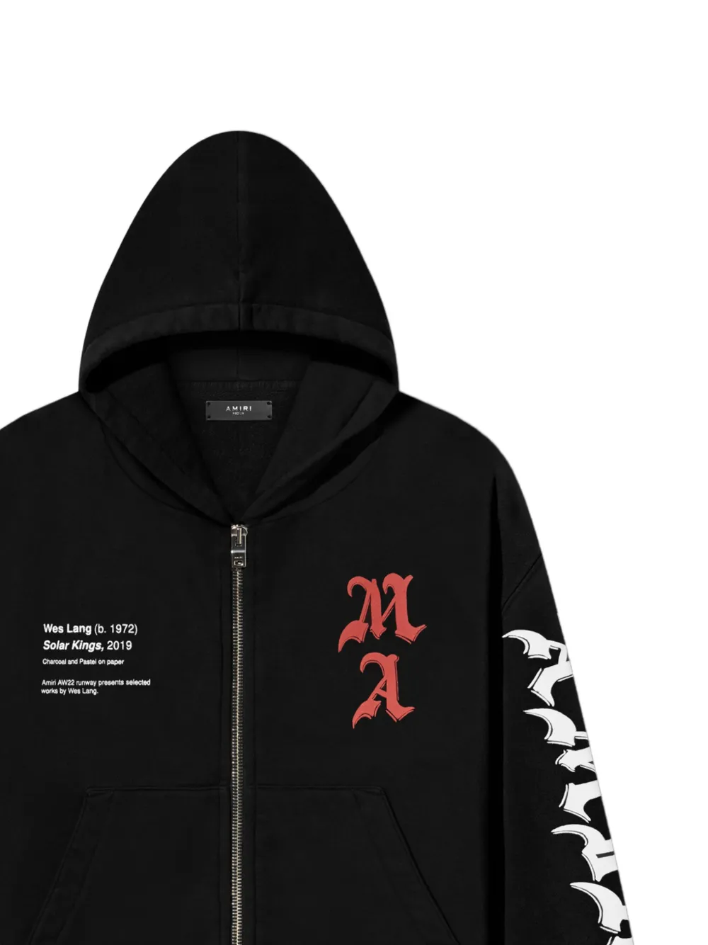 AMIRI Wes Lang Solar Kings hoodie Zwart