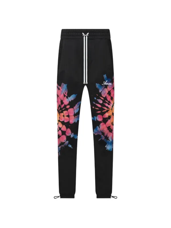 Amiri Tie-dye Track Pants in Black