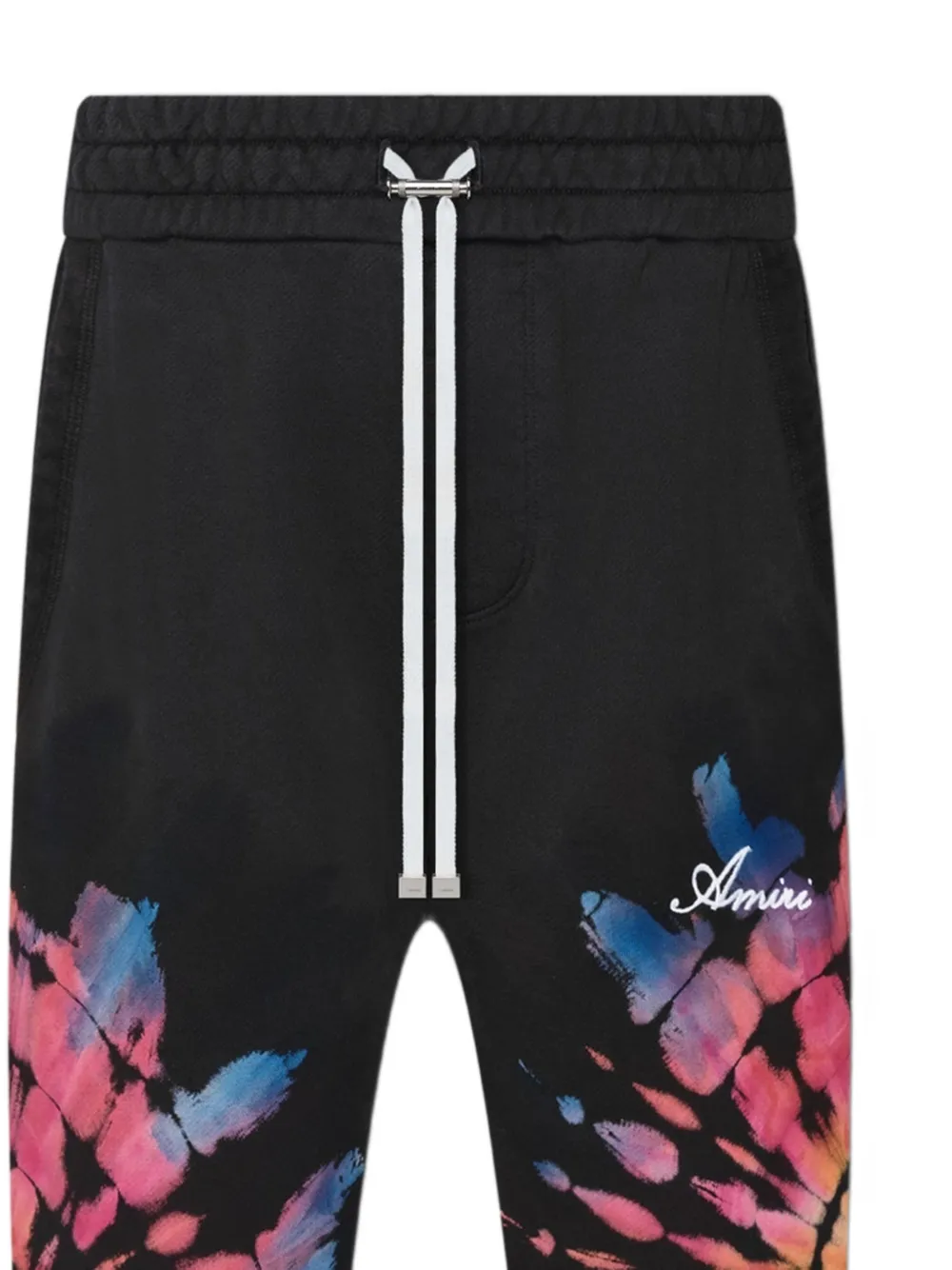 Amiri Tie-dye Track Pants in Black, view 2
