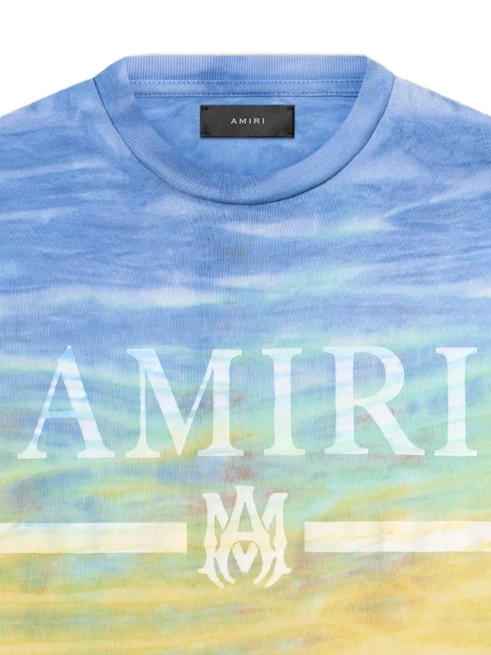 AMIRI MA Bar T-shirt met tie-dye print Blauw