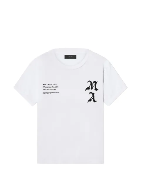 AMIRI x Wes Lang Checker Skull cotton T-shirt