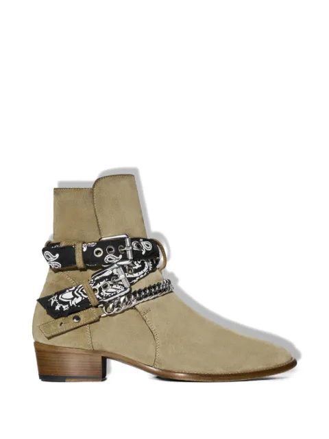 AMIRI bandana chain-link boots