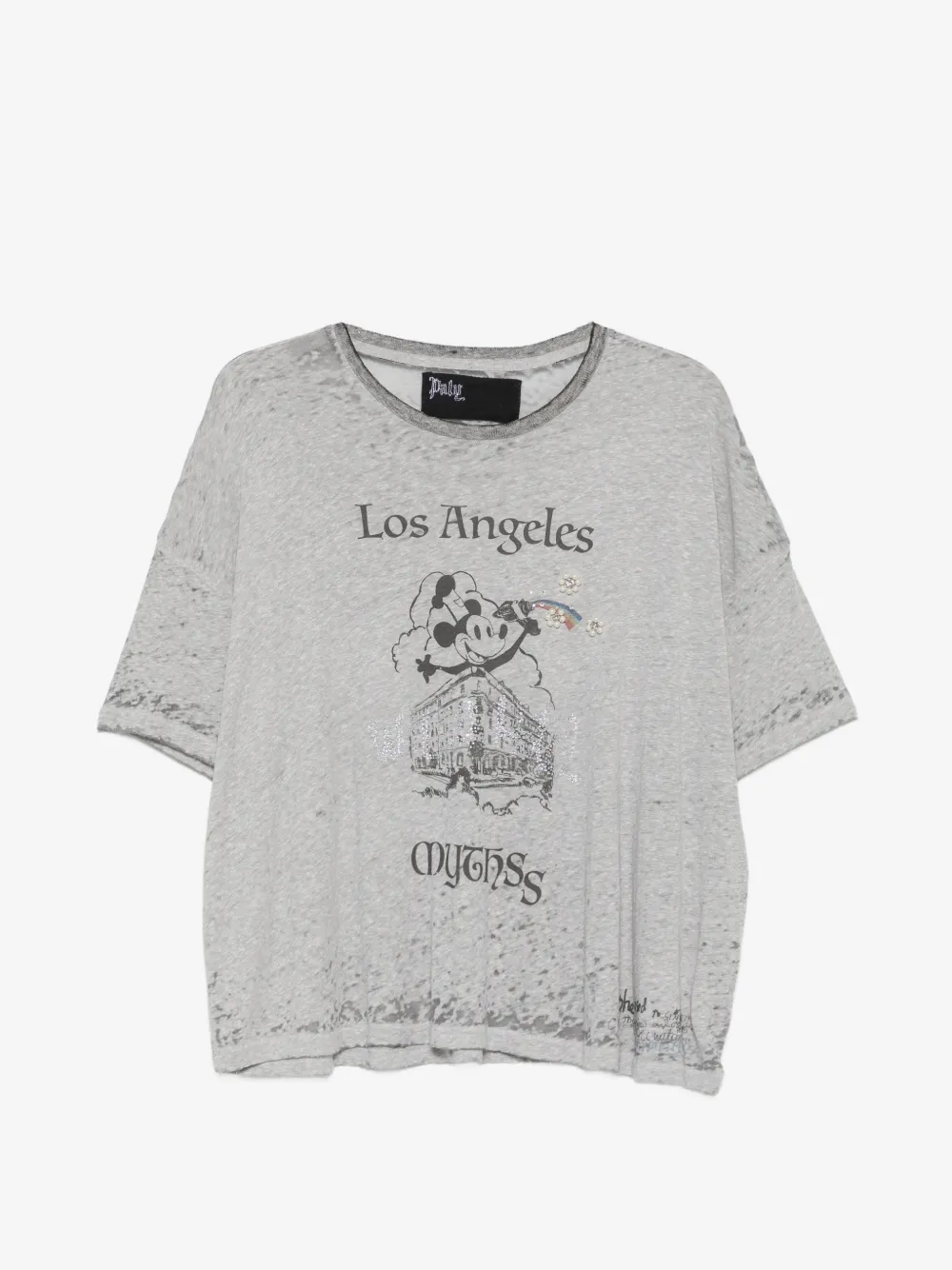 Paly Mythss graphic-print embellished T-shirt | Grey | Image 1