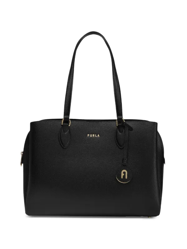 FURLA ハンドバッグ ブラック Furla Minerva Arch ハンドバッグ L | ブラック | FARFETCH JP