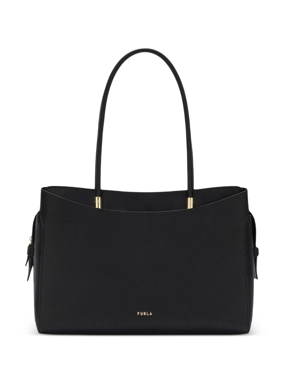 Furla large Eris leather tote bag - Black