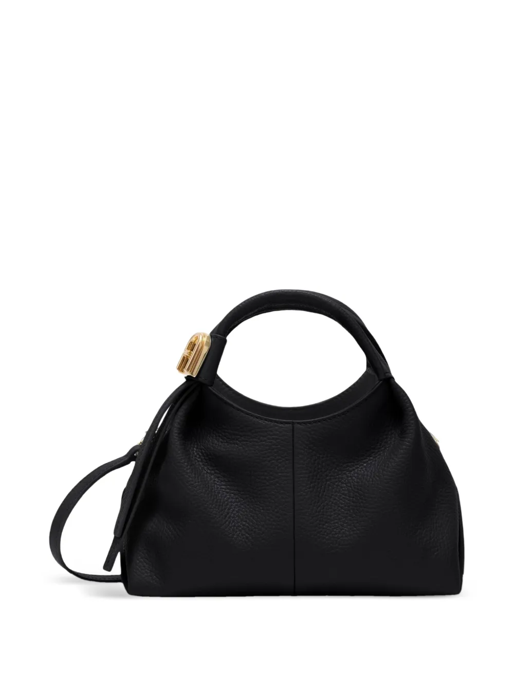 Furla small Planeta leather tote bag - Nero