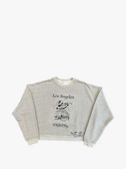 Paly Mythss distressed graphic-print sweatshirt