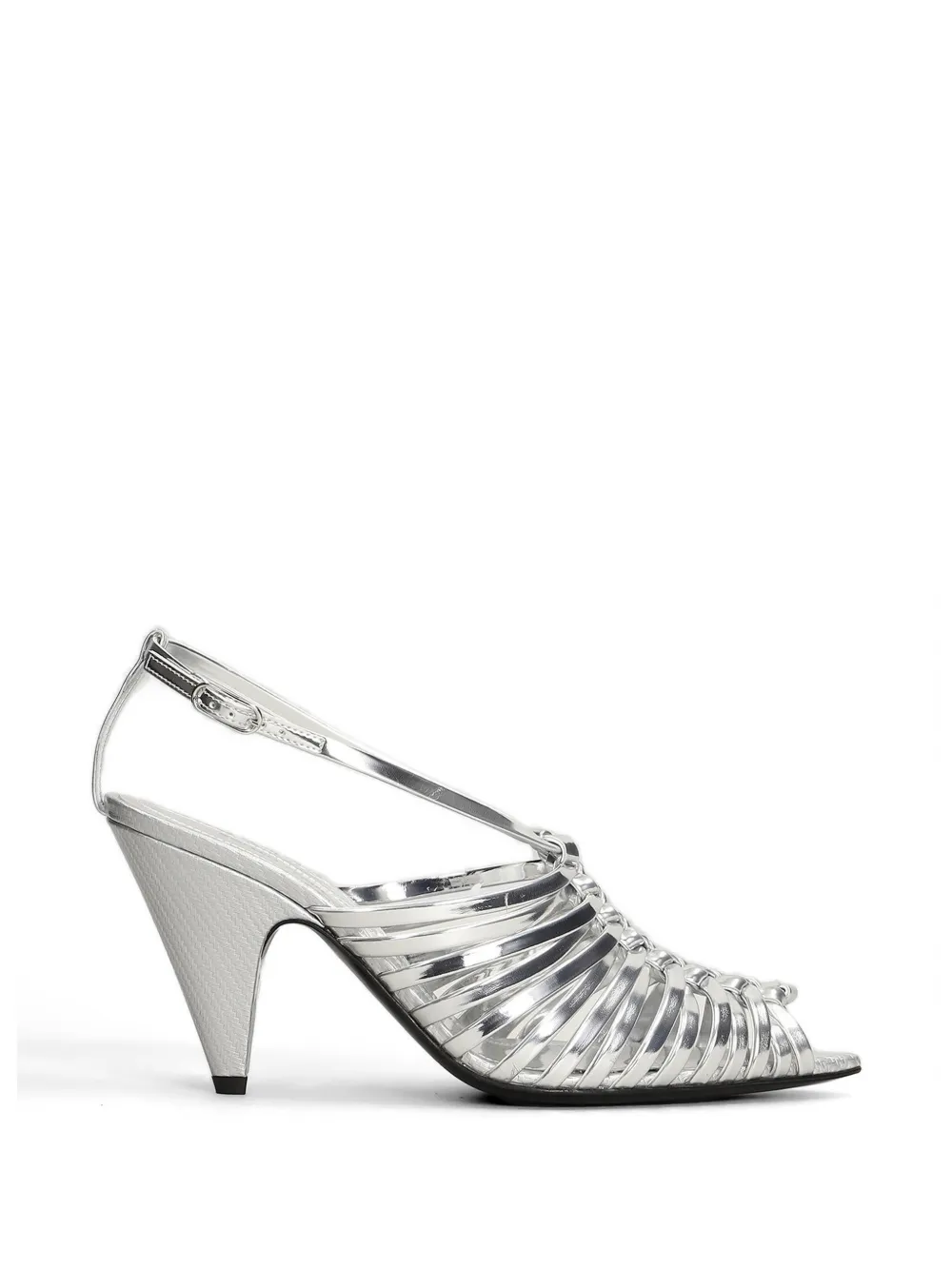 Sergio Rossi Wovenia strappy sandals - Silber