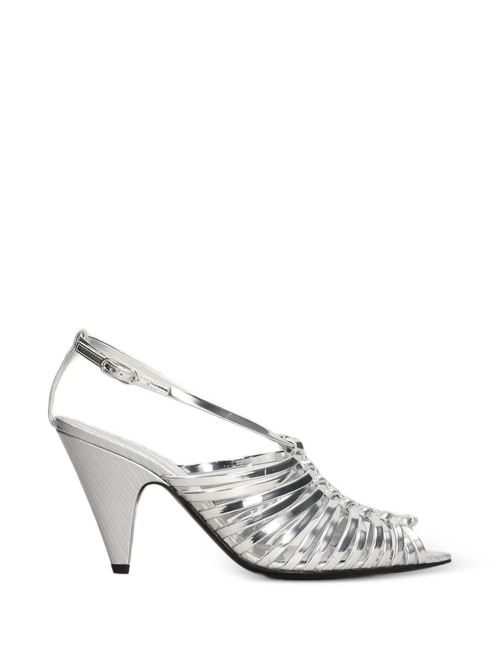 Sergio Rossi Wovenia strappy sandals - Silver