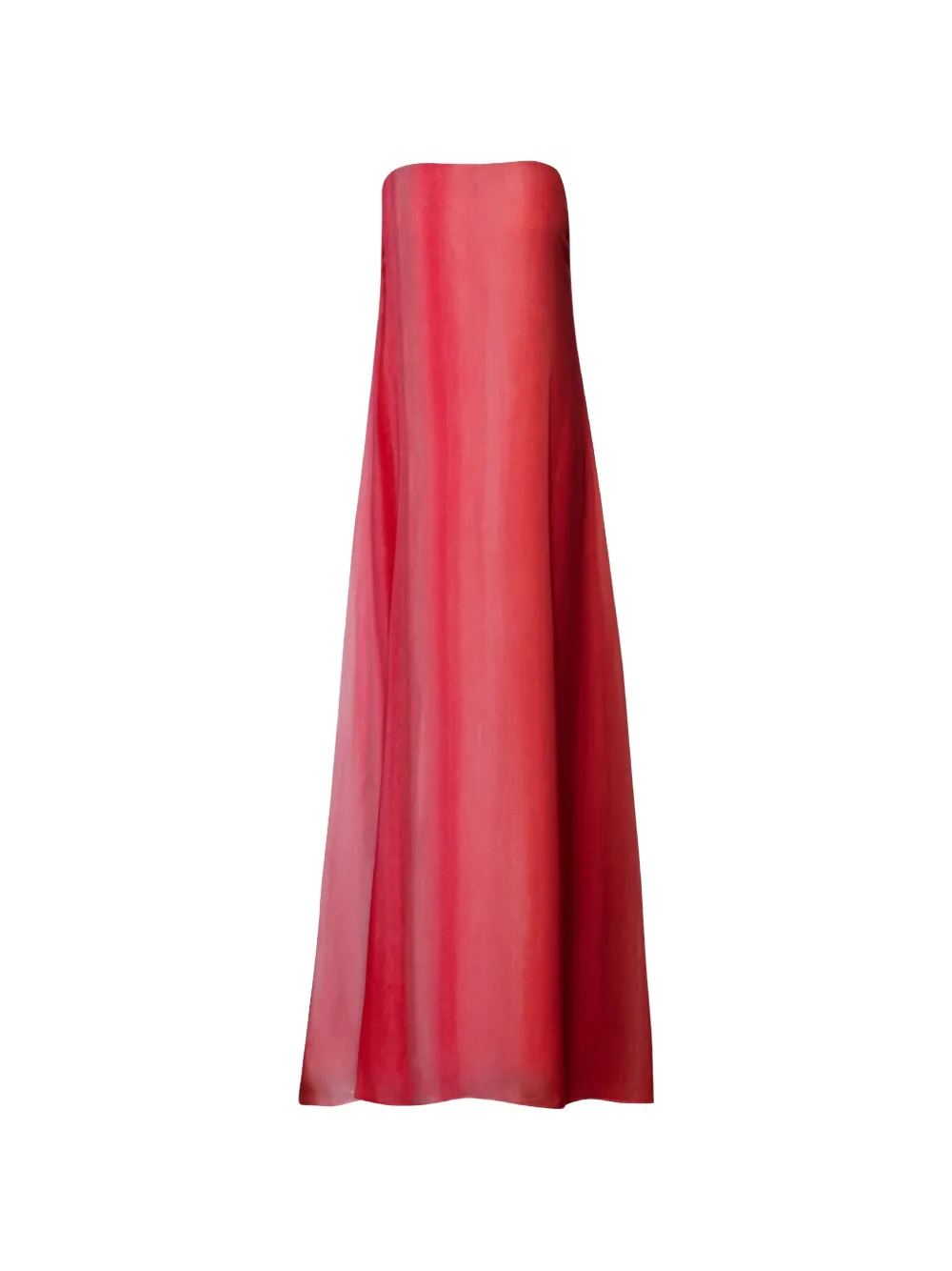 Baobab 나라 스트랩리스 시폰 맥시 드레스 In Red