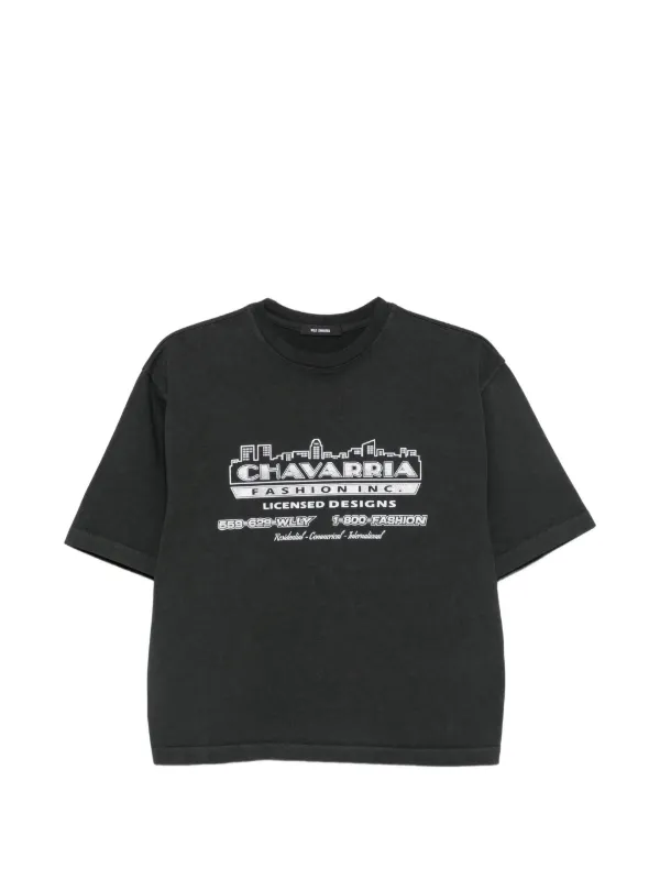 Willy Chavarria Brava Graphic-print T-shirt in Black