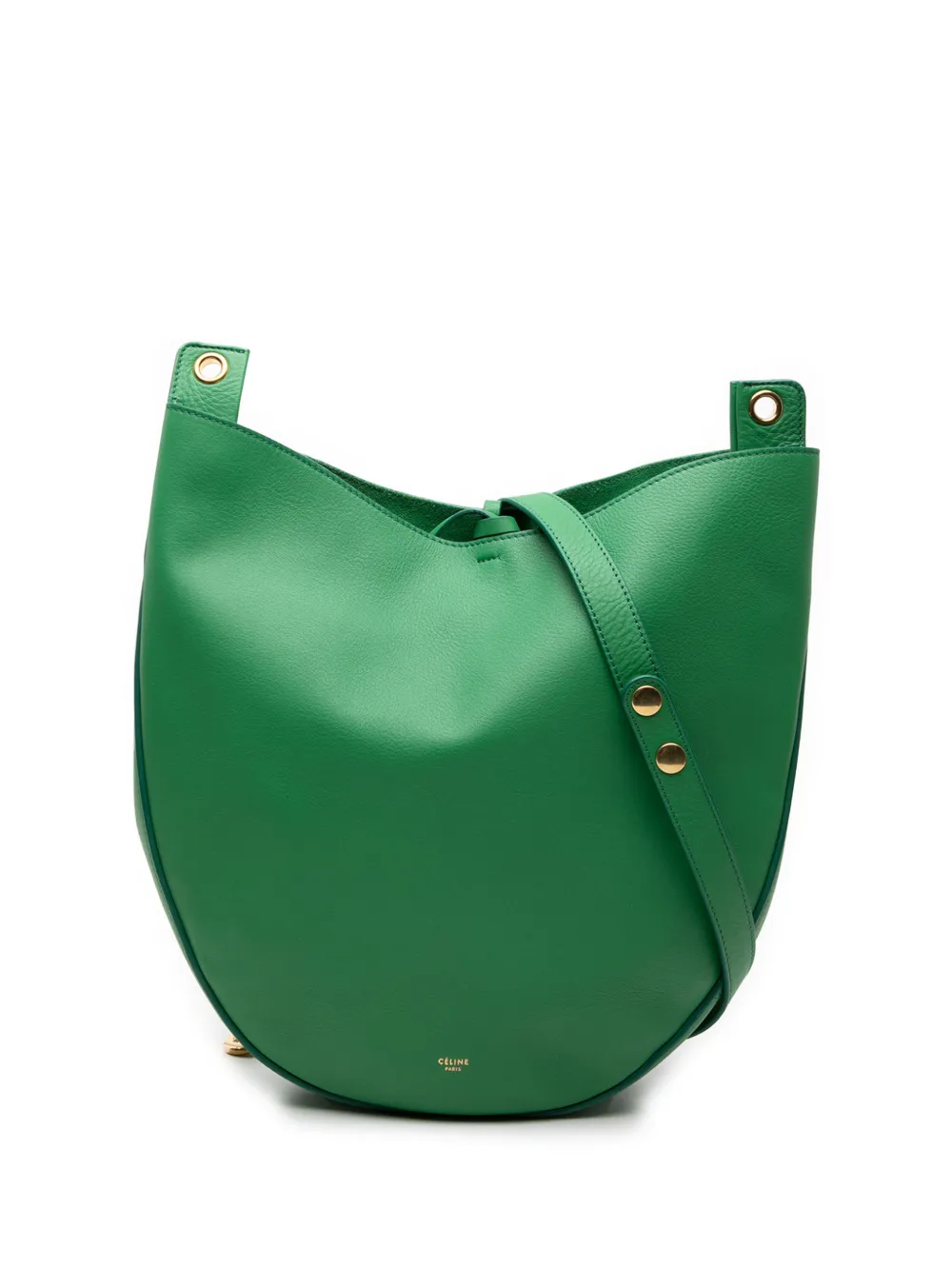 Celine Pre-Owned 2012-2018 Medium Calfskin Trotteur Hobo shoulder bag - Green
