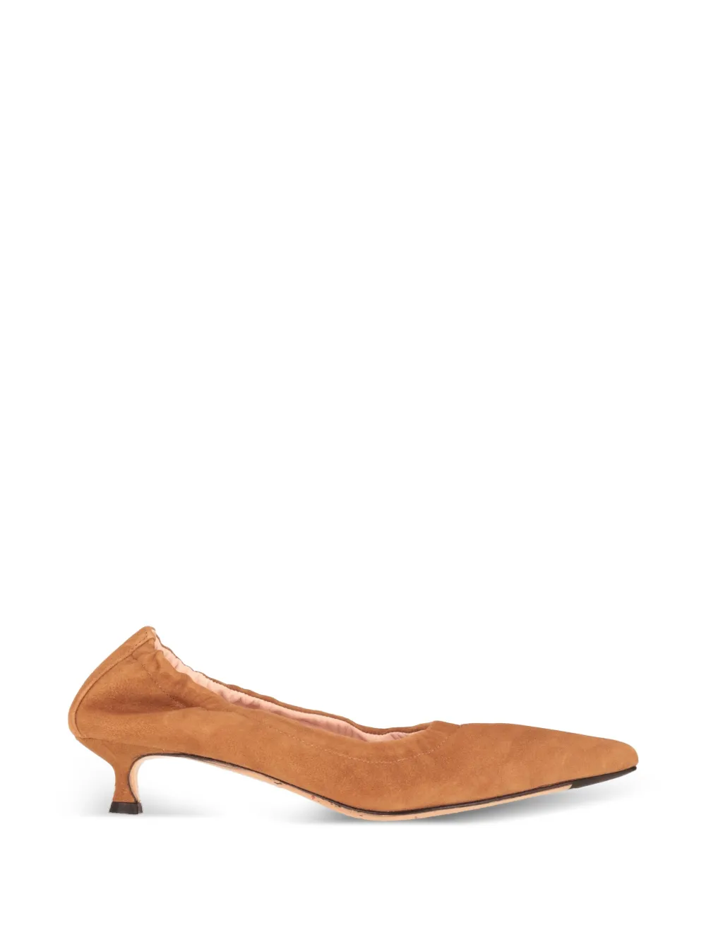 La-Rose elasticated pointed-toe pumps Oranje