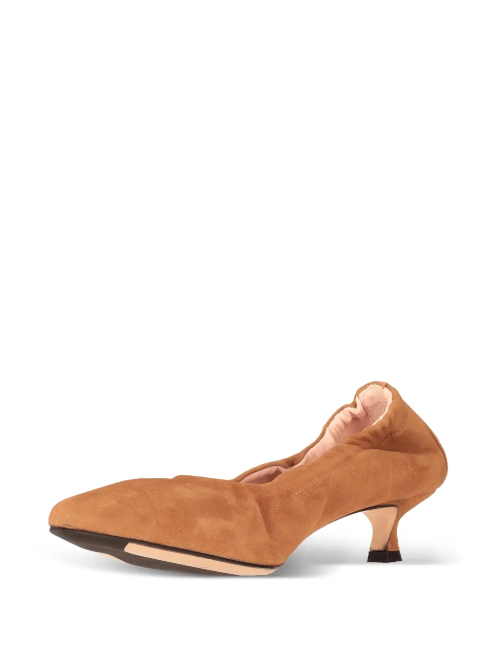La-Rose elasticated pointed-toe pumps Oranje