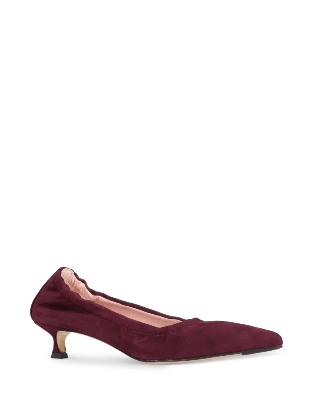 La-Rose elasticated suede pumps Bruin