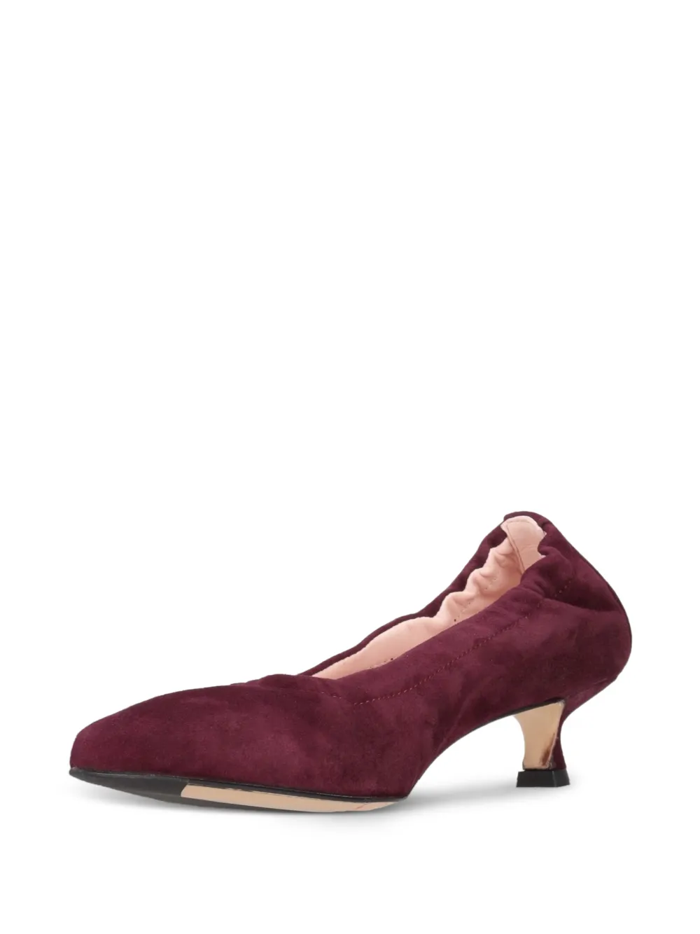La-Rose elasticated suede pumps Bruin