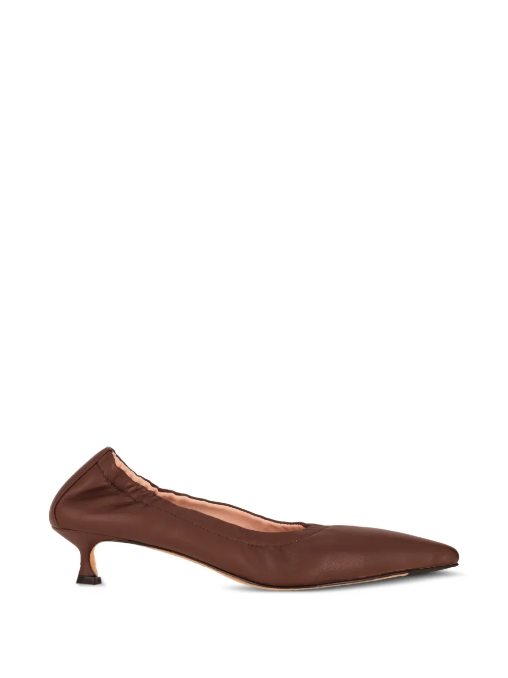 La-Rose elasticated nappa leather pumps Bruin