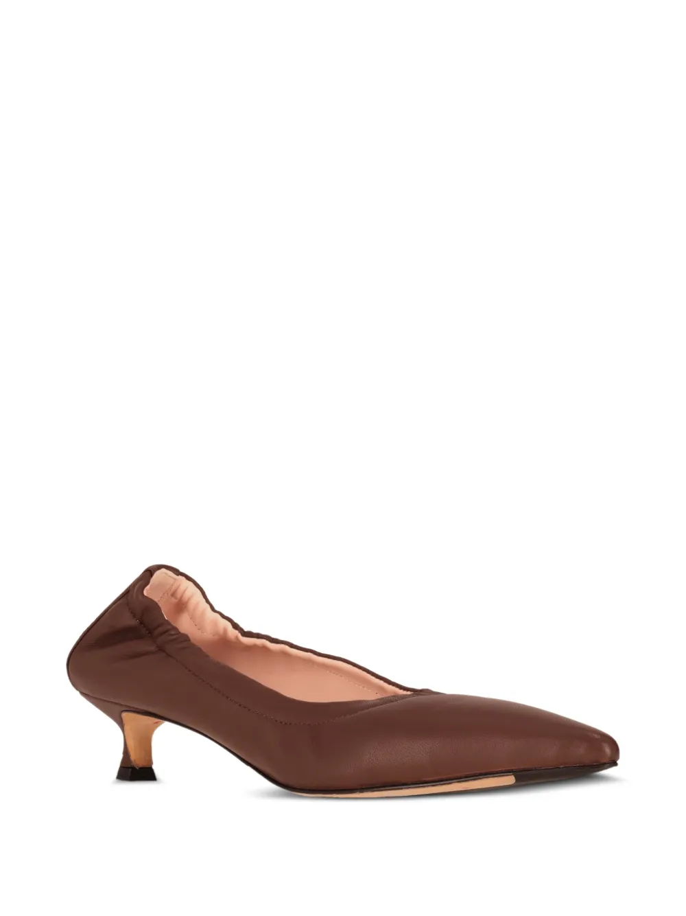 La-Rose elasticated nappa leather pumps Bruin