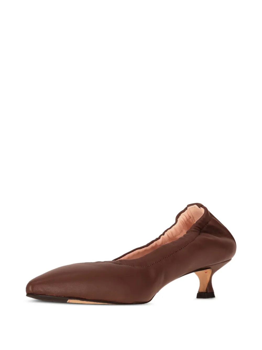 La-Rose elasticated nappa leather pumps Bruin