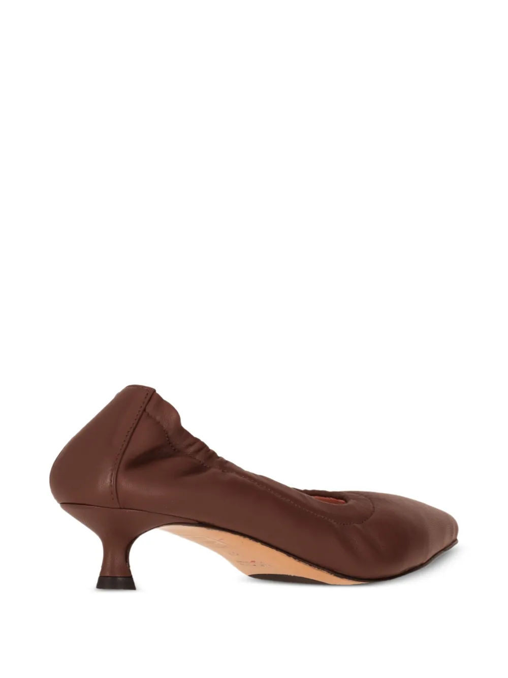 La-Rose elasticated nappa leather pumps Bruin