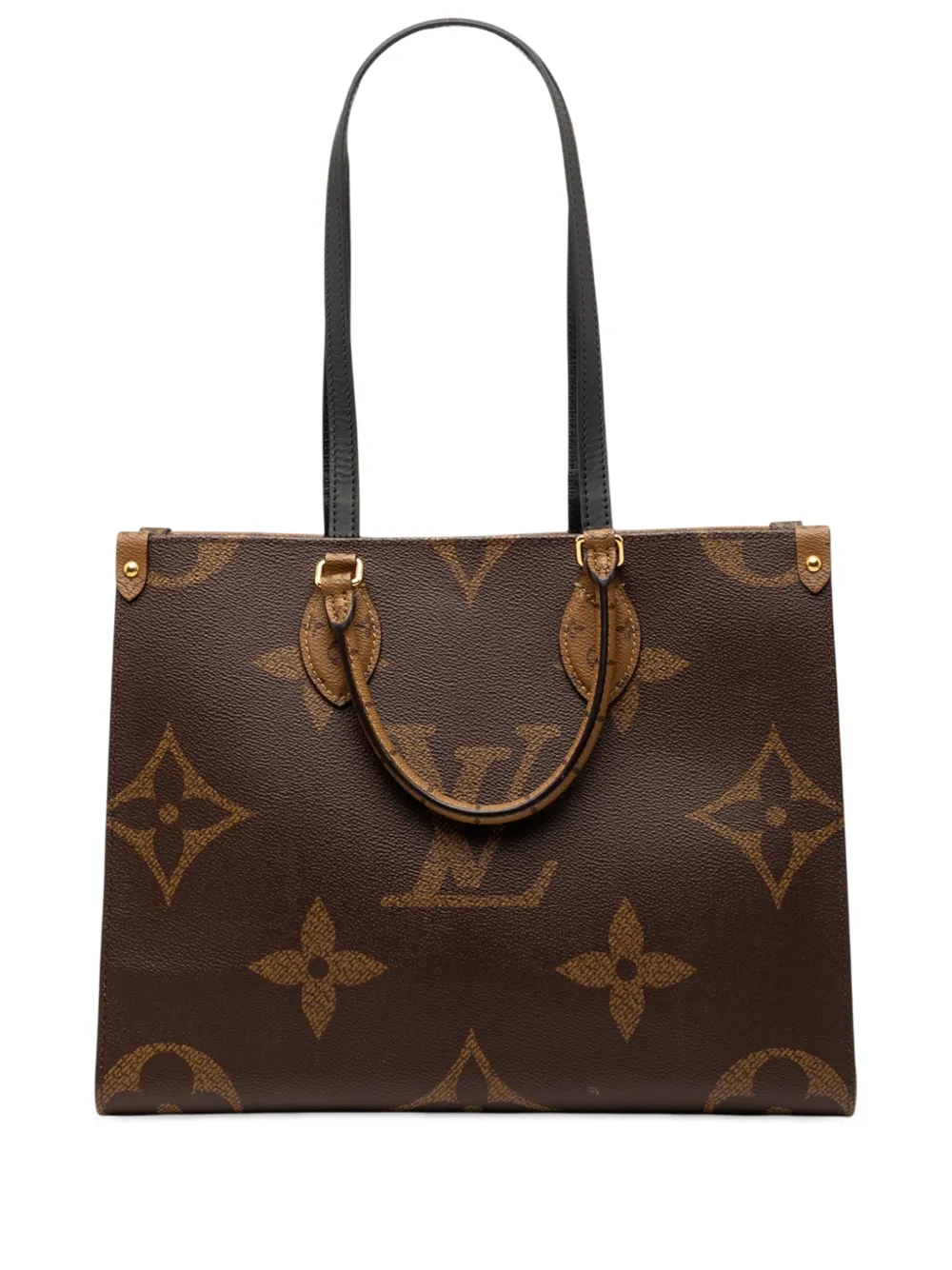 Louis Vuitton Pre-Owned 2021-2026 Monogram Reverse Giant OnTheGo MM satchel - Braun