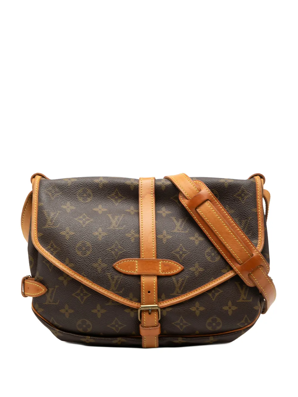 Louis Vuitton Pre-Owned 1981 Monogram Saumur 30 crossbody bag - Marrone