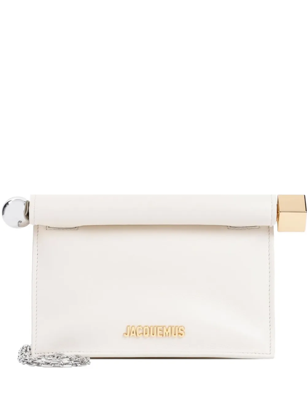 Jacquemus small Rond Carré clutch bag - Toni neutri