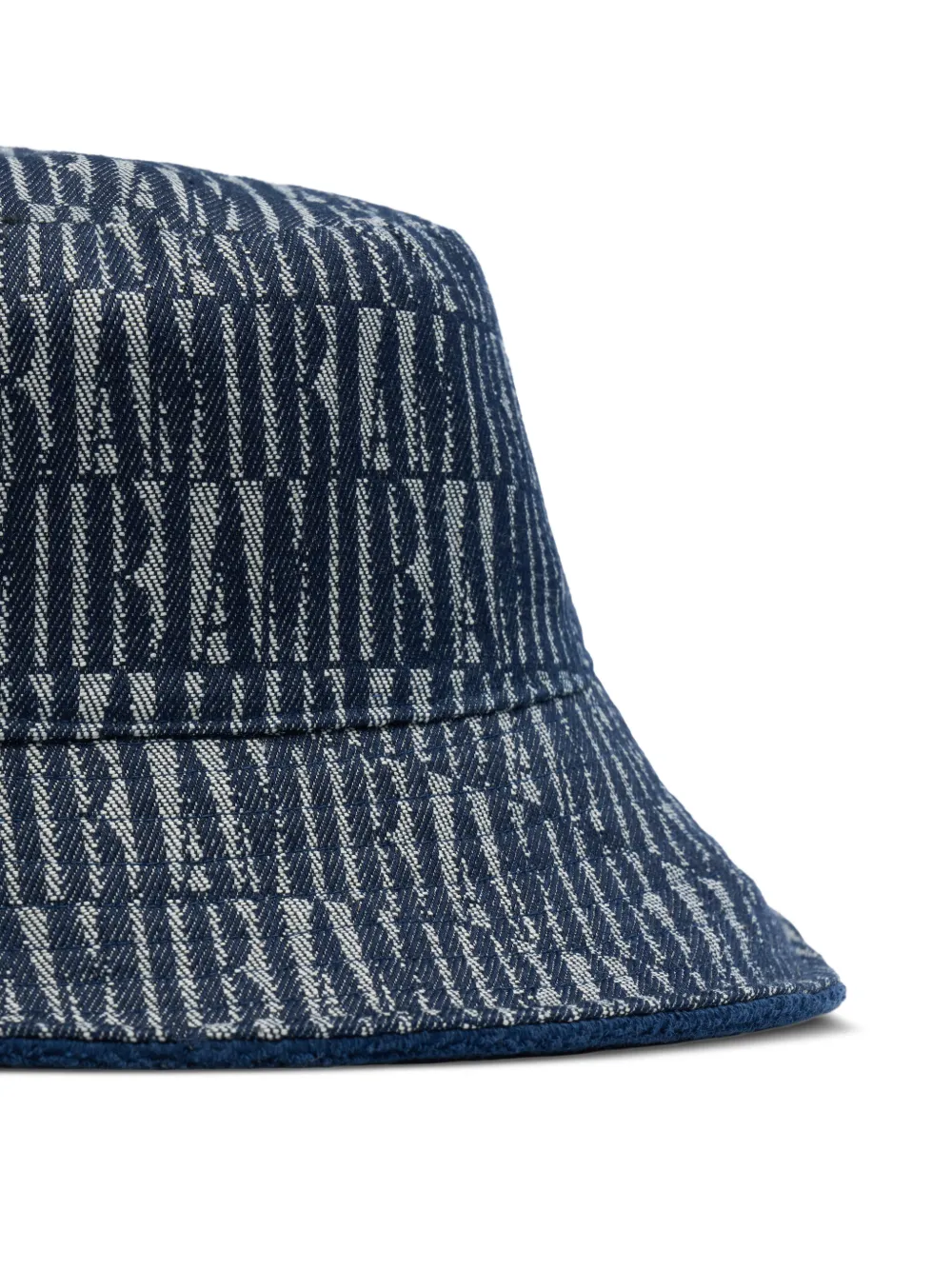  Amiri Jacquard-logo Bucket Hat - Bleu 