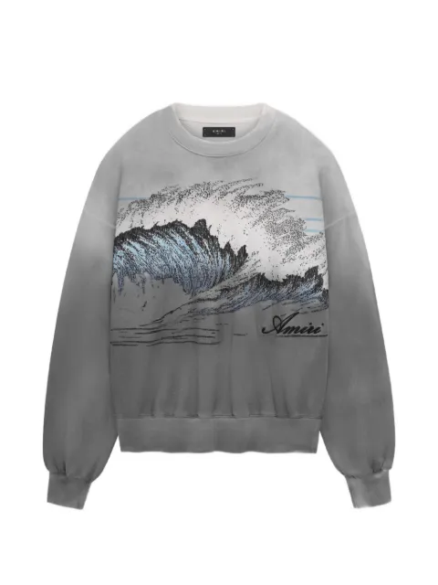 AMIRI Wave-print oversized sweatshirt