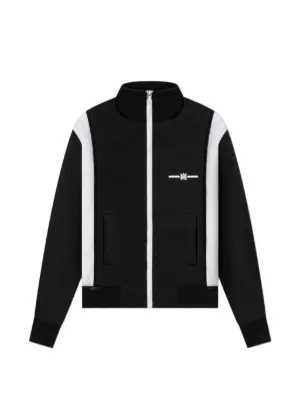 Palm Angels Kids ストライプ ジップトラックジャケット | ブラック