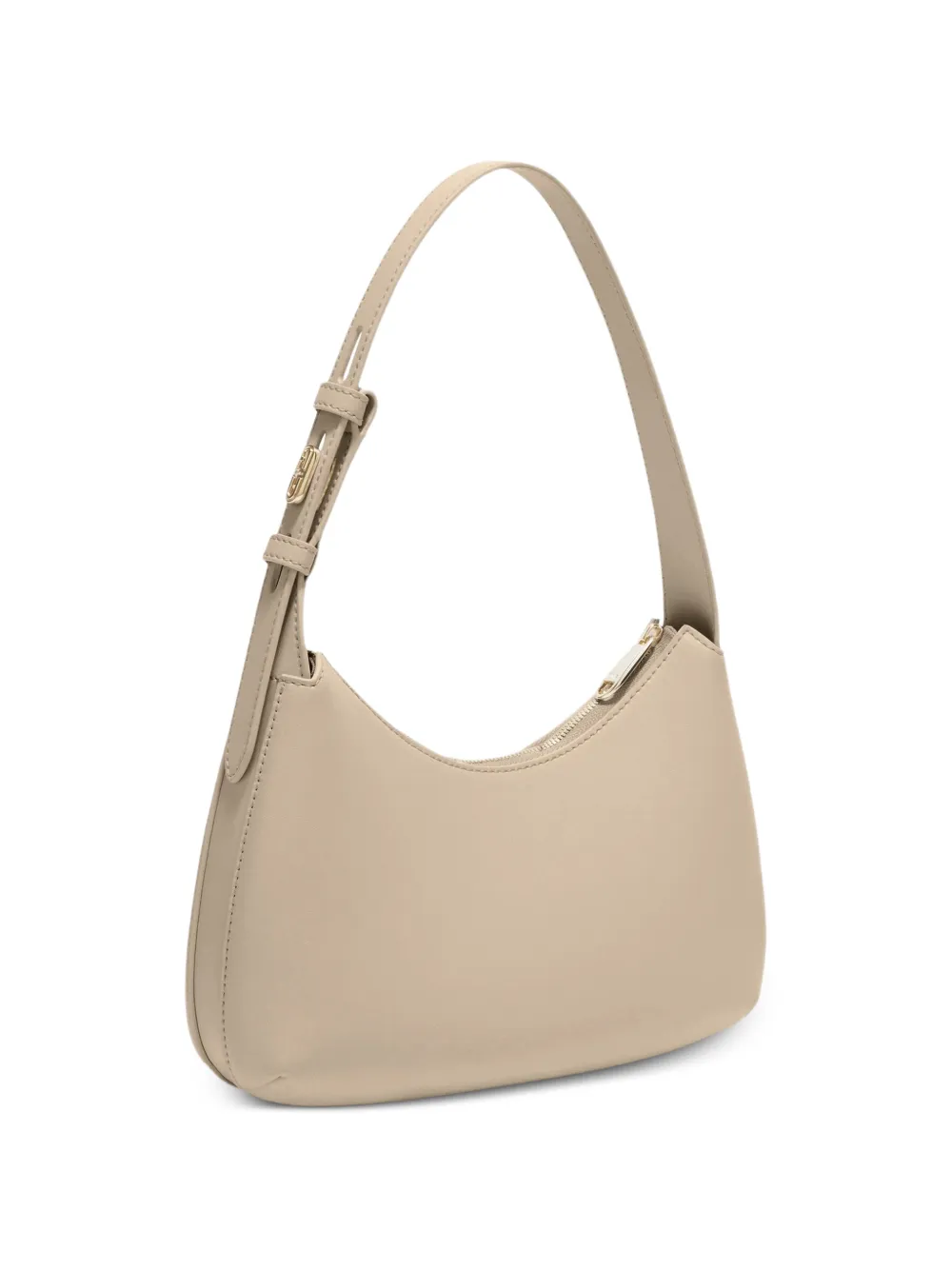 Furla Kleine Febe leren schoudertas Bruin