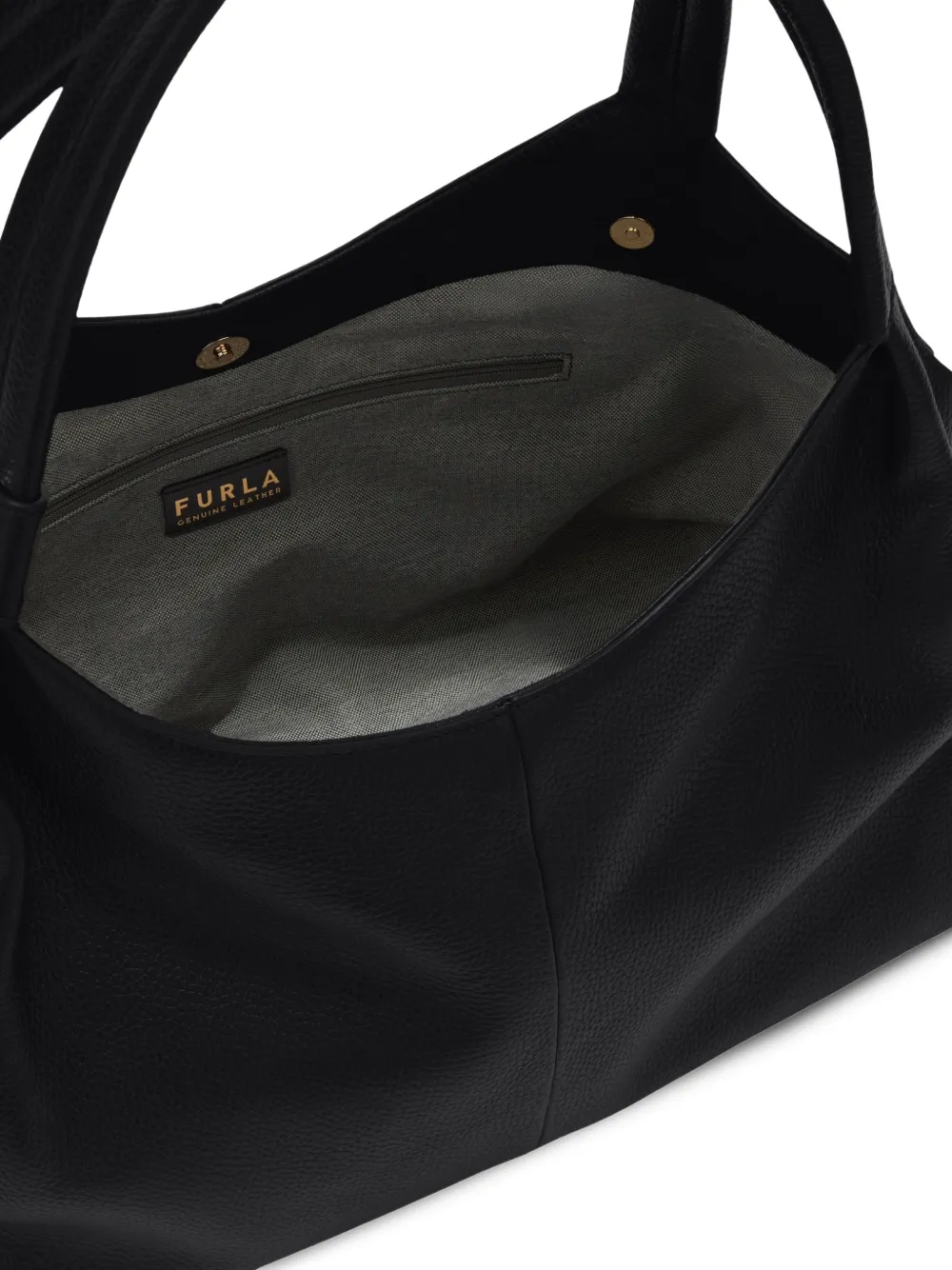 Furla Planeta leren shopper Zwart