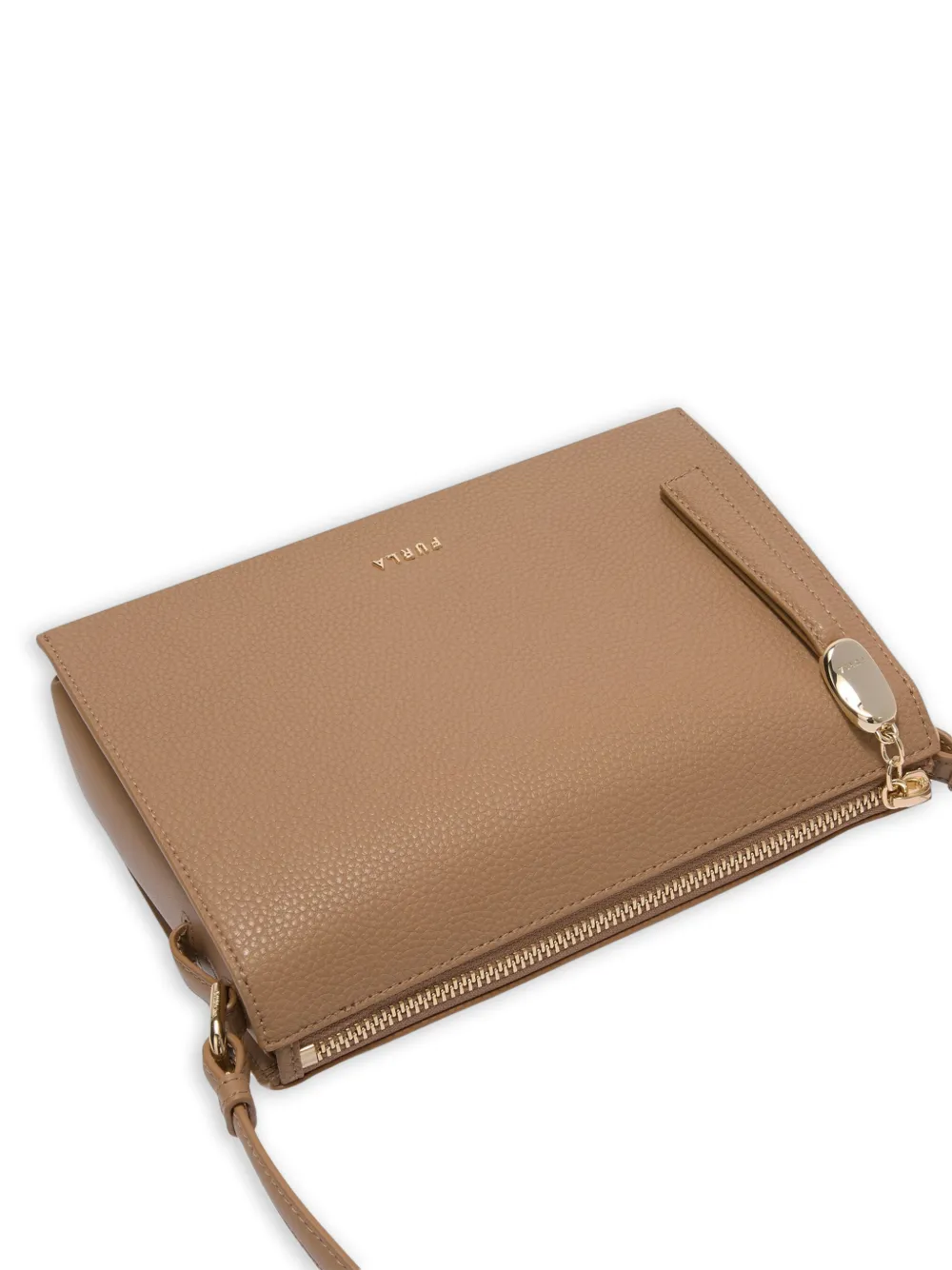 Furla Kleine Ofelia leren crossbodytas Bruin