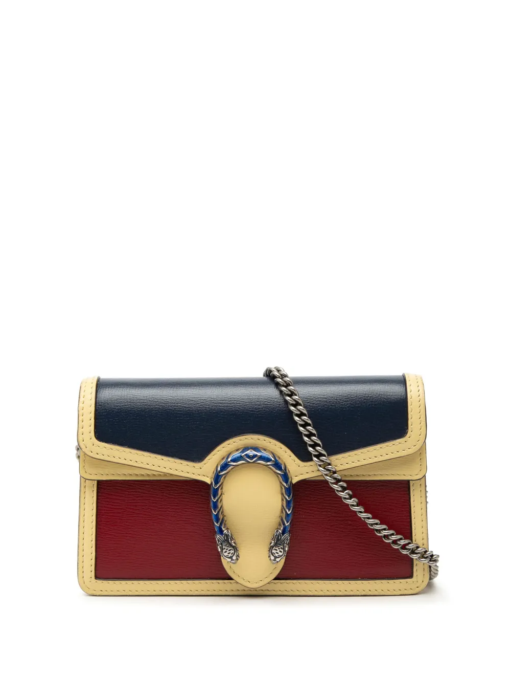 Gucci Pre-Owned 2000-2015 Mini Tricolor Leather Dionysus crossbody bag - Blau