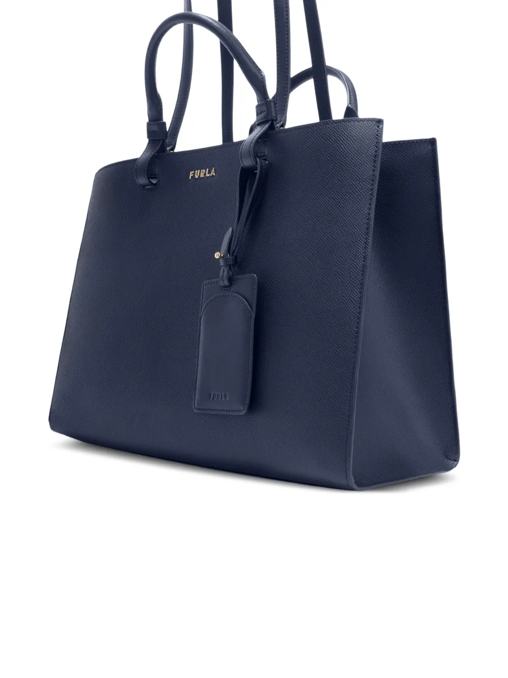 Furla Grote Deva leren shopper Blauw