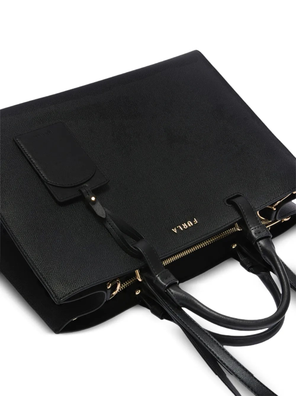 Furla Grote Deva shopper met logo Zwart