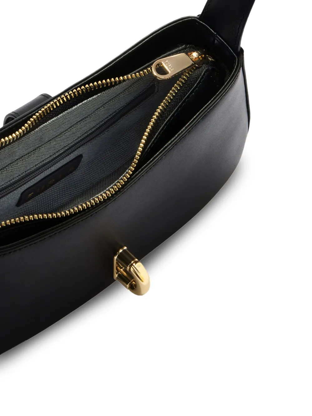 Furla Mianova kleine leren schoudertas Zwart