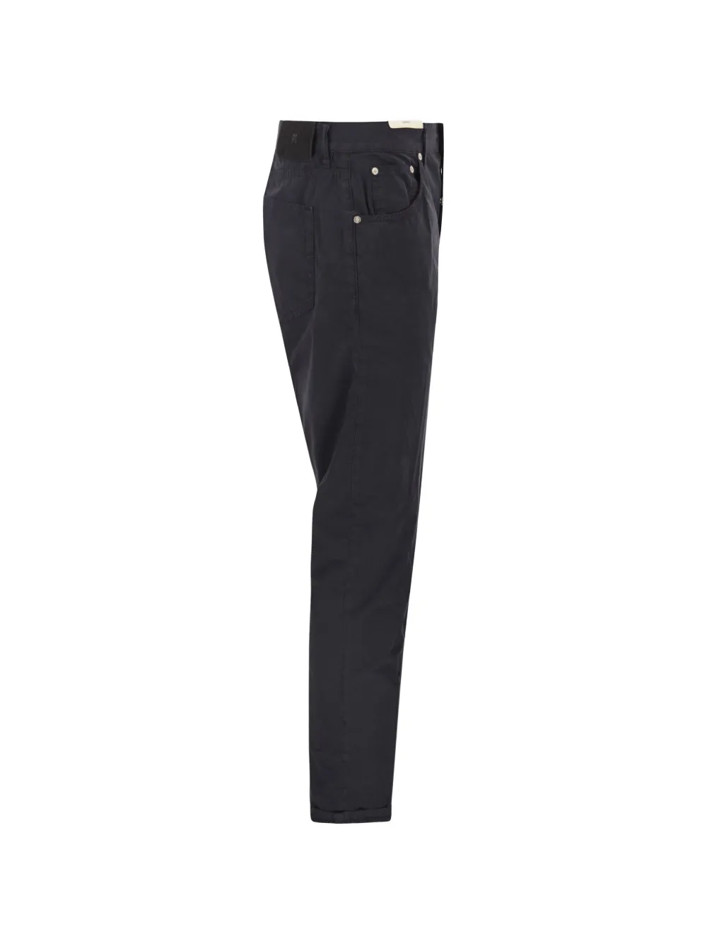 PT Torino Jeans met toelopende pijpen en vijf zakken Blauw
